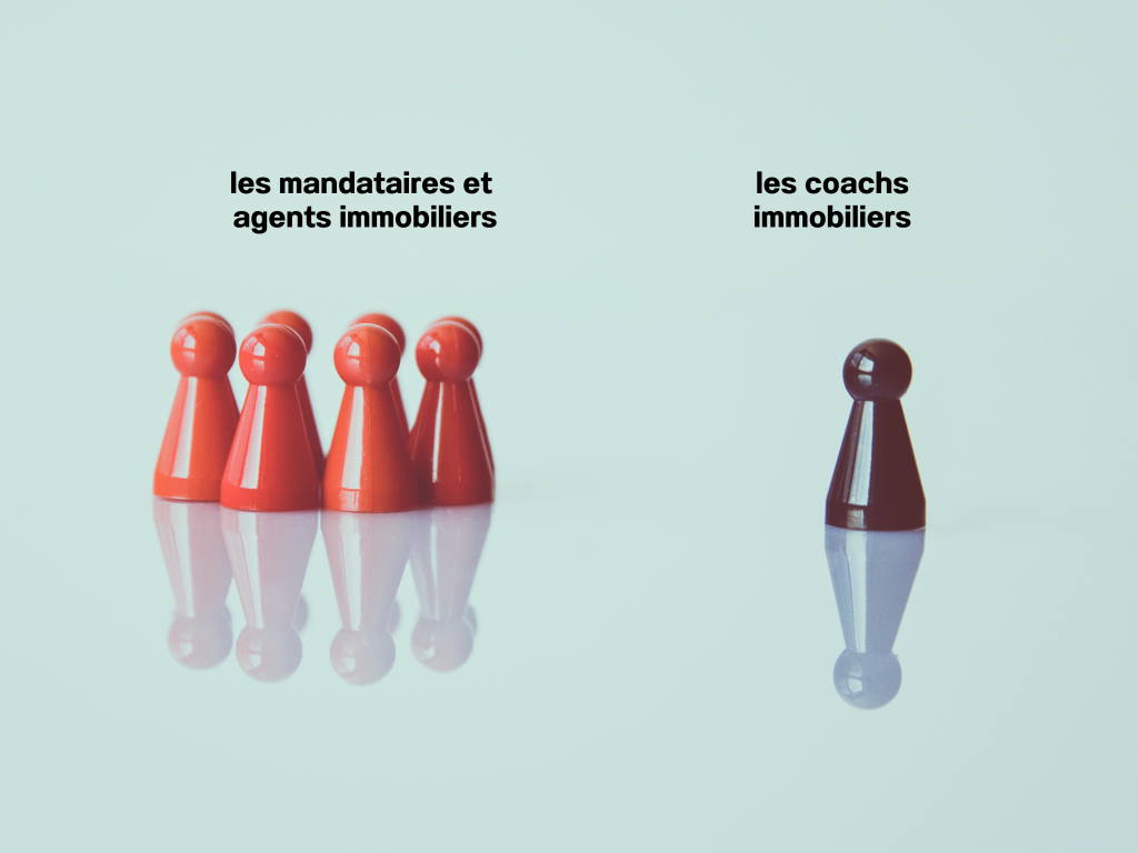 Les agents et mandataires immobiliers sont très nombreux en comparaison aux coachs immobiliers