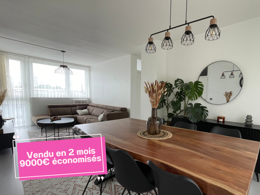 Séjour d'un bel appartement situé à Tourcoing