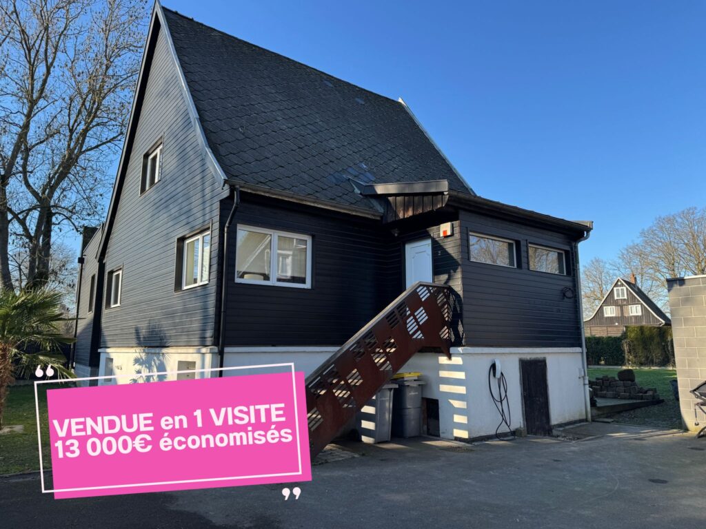 Façade de la maison de Libercourt. Une seule visite, une offre et hop vendue